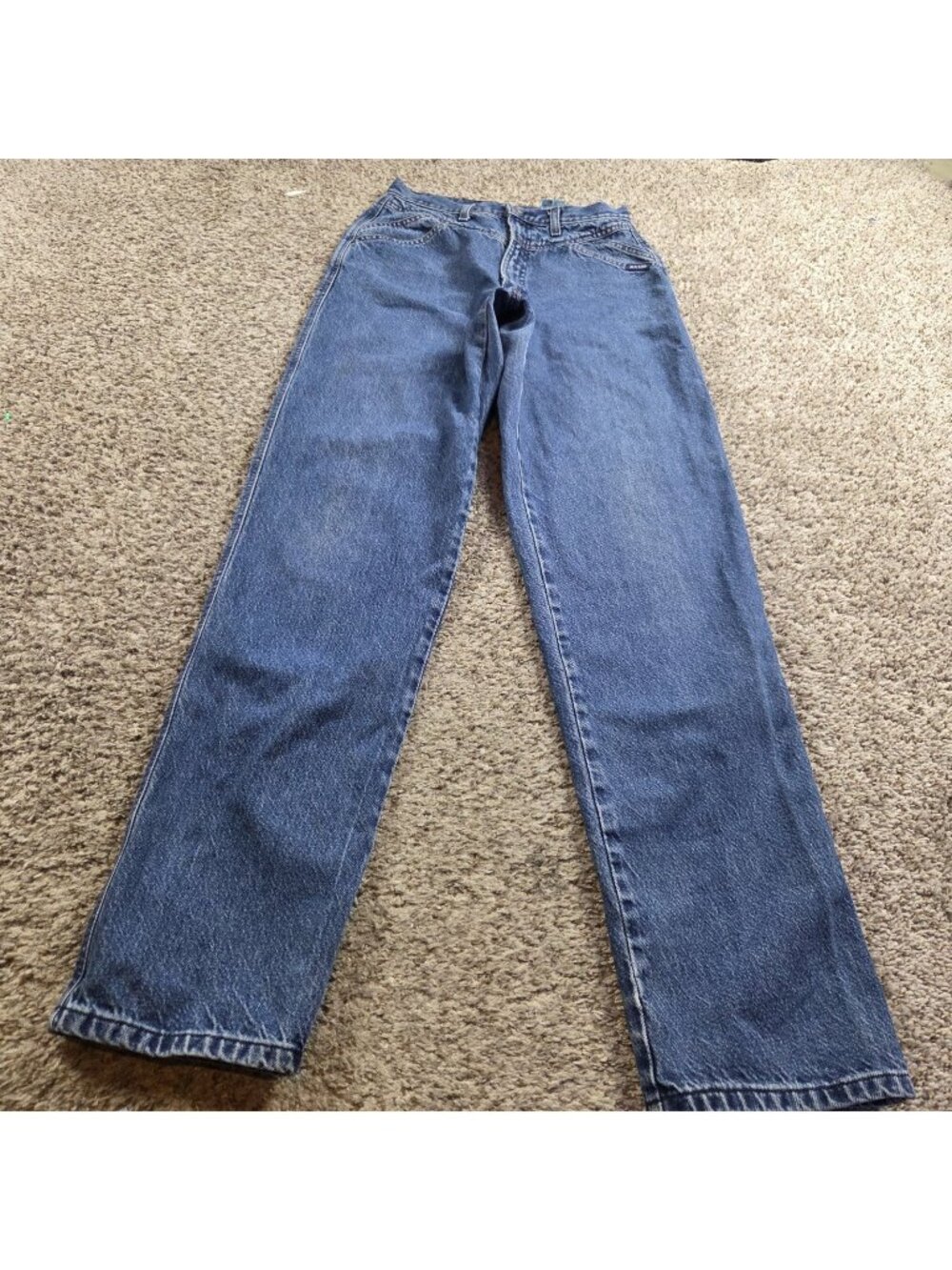 Vintage Rocky Mountain Rockies Jeans Womens 32/13 X Long Blue Hi-Rise 28x35